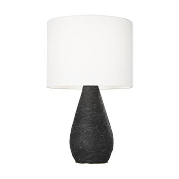 Lampe de table Breccia - Noir lavé by Visual Comfort Studio | Luminaires & cie