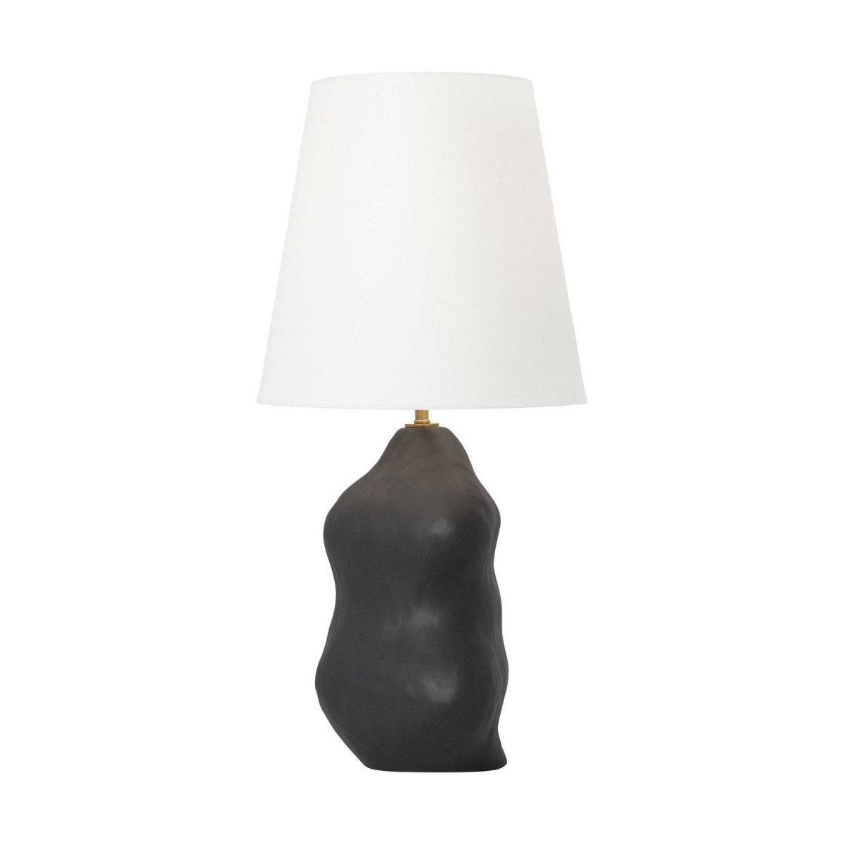 Lampe de table Broxton - Céramique noire rugueuse by Visual Comfort Studio | Luminaires & cie