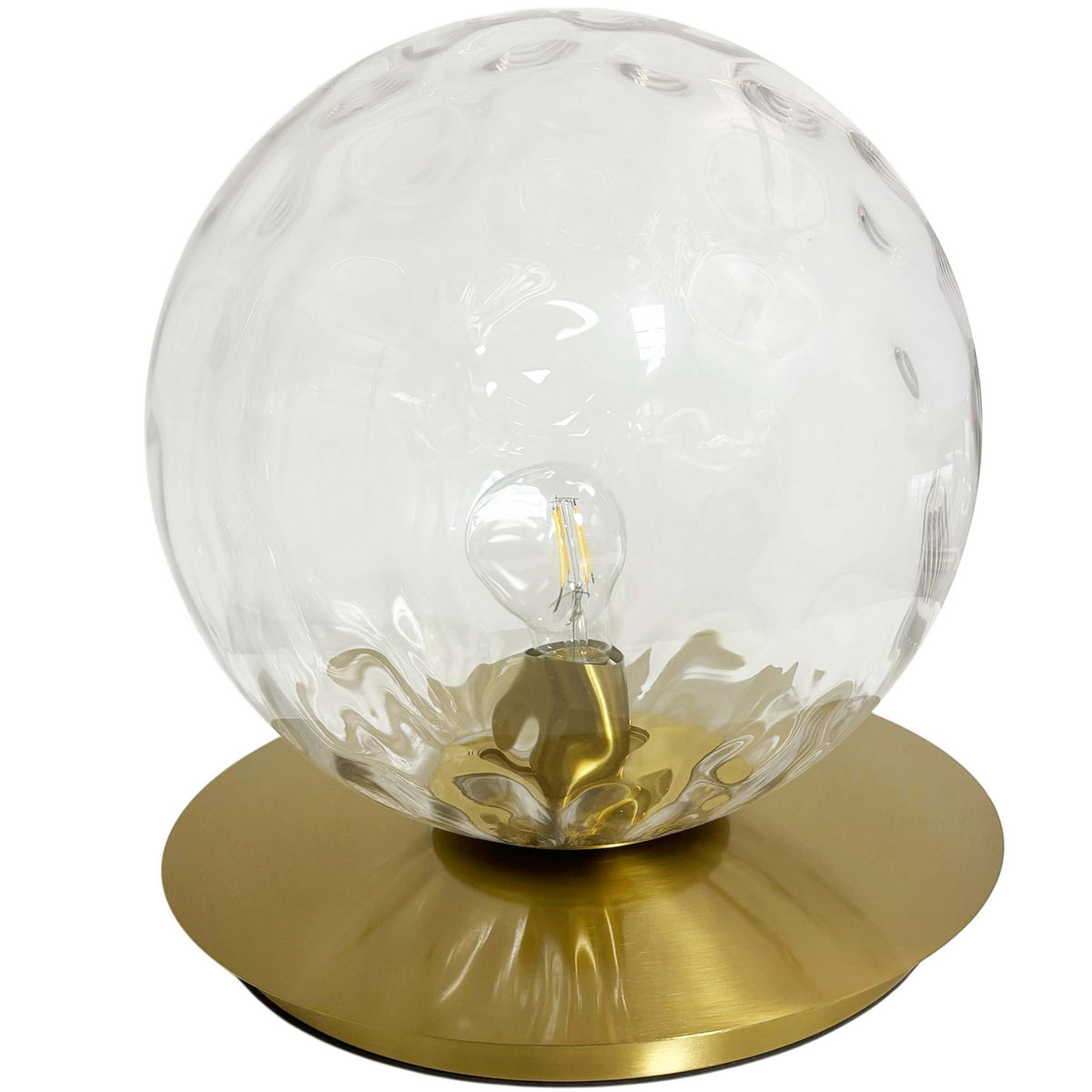 Lampe de table Burlat Laiton vieilli, 12 1/2", Transparent – Dainolite