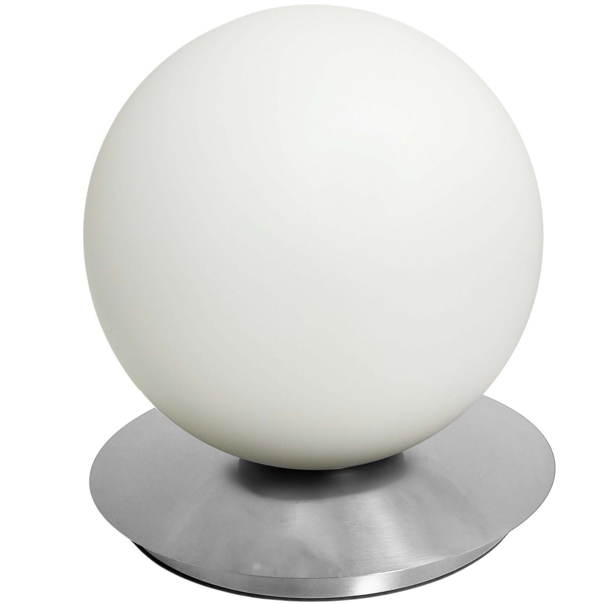 Lampe de table Burlat Chrome poli, 12 1/2", Blanc – Dainolite