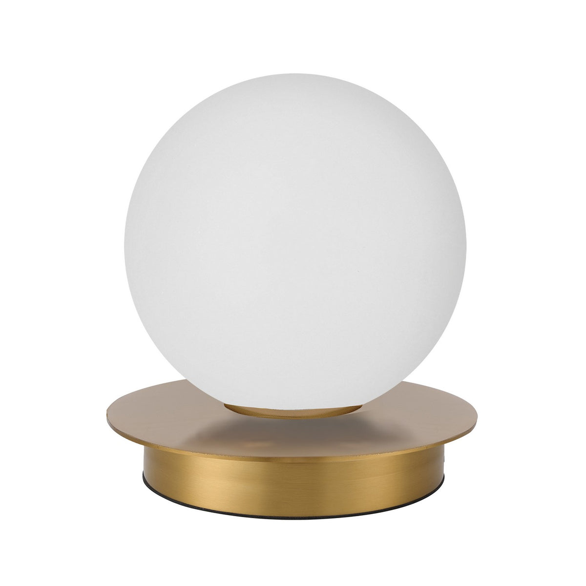 Lampe de table Burlat Laiton vieilli, 6", Blanc – Dainolite