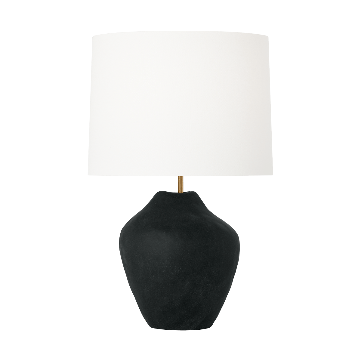 Lampe de table Cadley - Céramique noire rugueuse by Visual Comfort Studio | Luminaires & cie