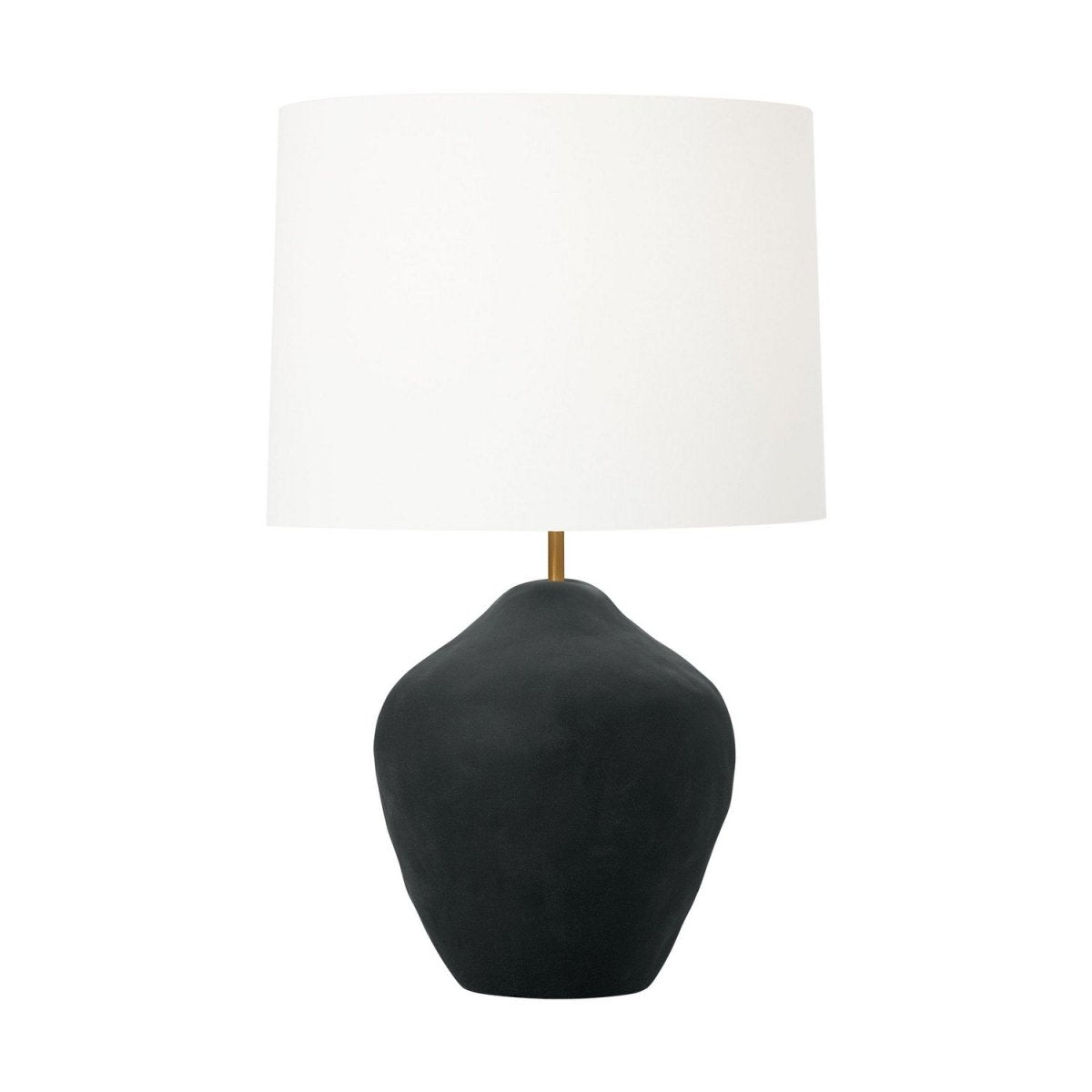 Lampe de table Cadley - Céramique noire rugueuse by Visual Comfort Studio | Luminaires & cie