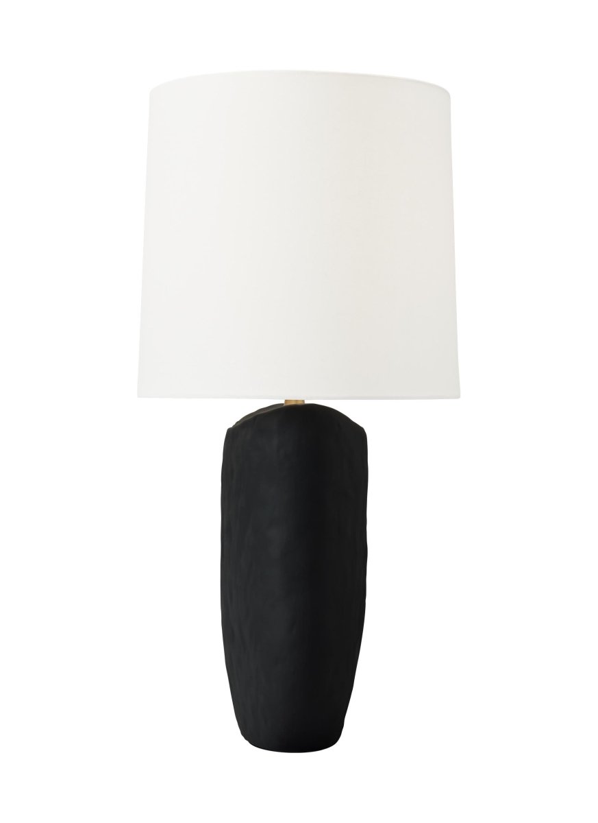Lampe de table Cenotes - Céramique noire rugueuse by Visual Comfort Studio | Luminaires & cie