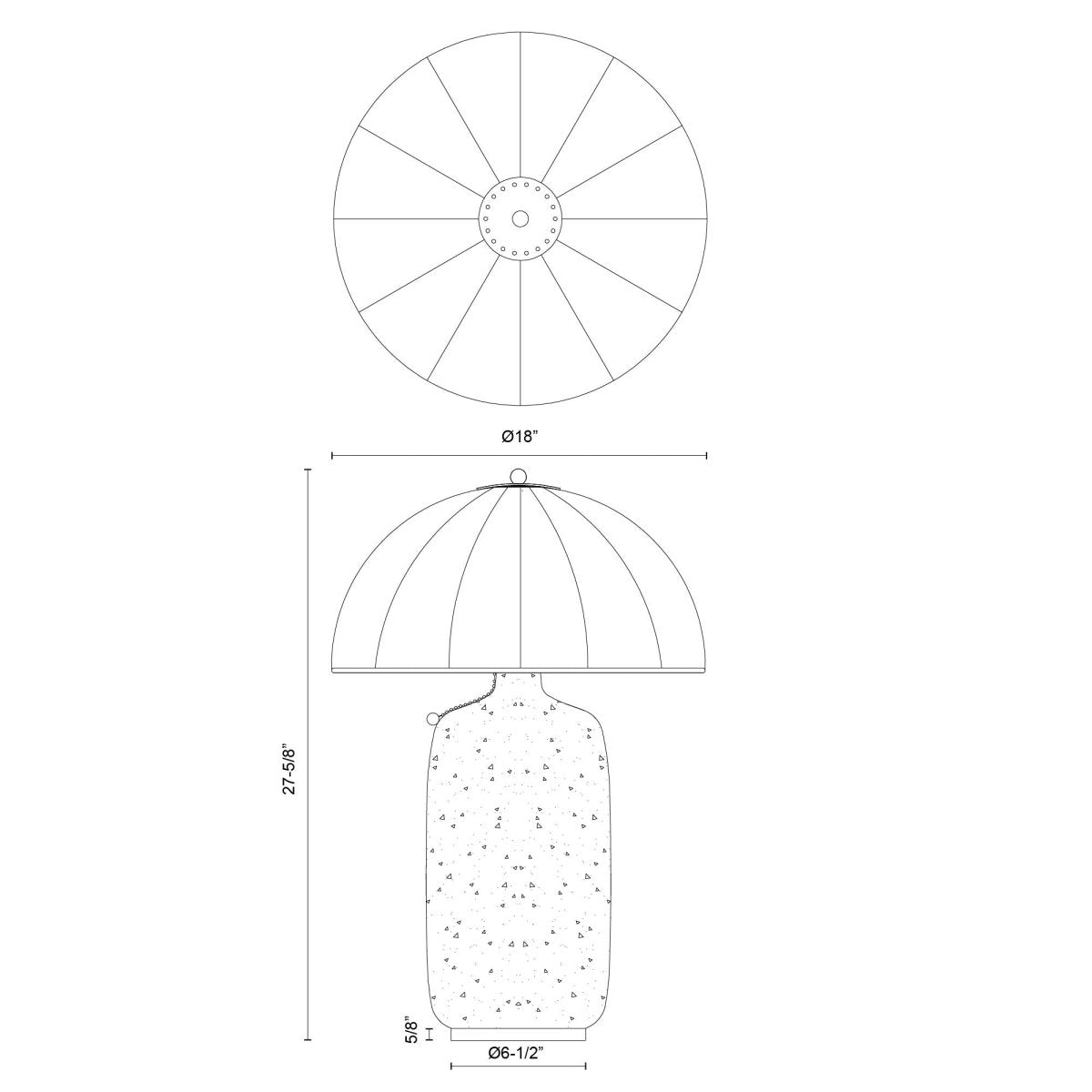 Lampe de table Crosby - Or brossé by Alora Lighting | Luminaires & cie