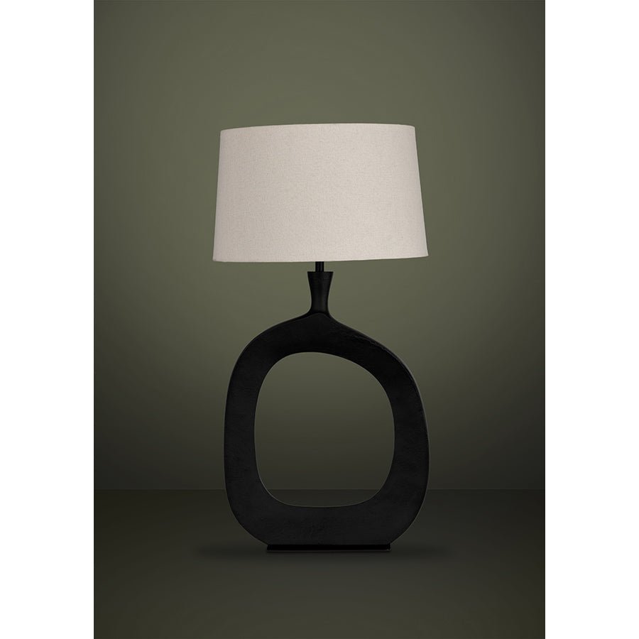 Lampe de table Diezma - Noir et blanc 19.68" by Eglo | Luminaires & cie