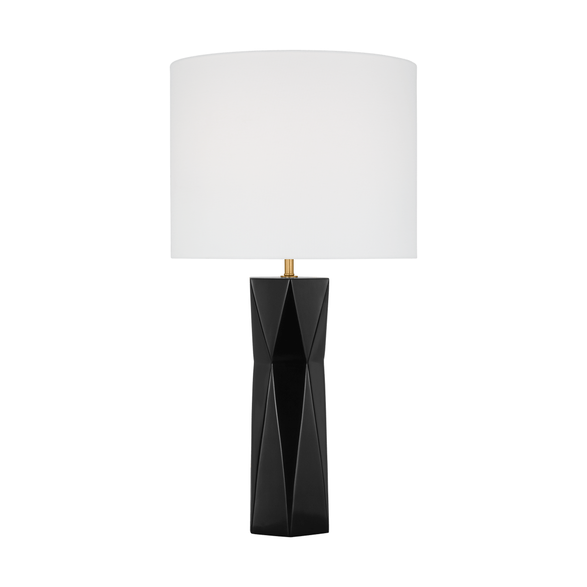 Lampe de table Fernwood - Noir brillant by Visual Comfort Studio | Luminaires & cie