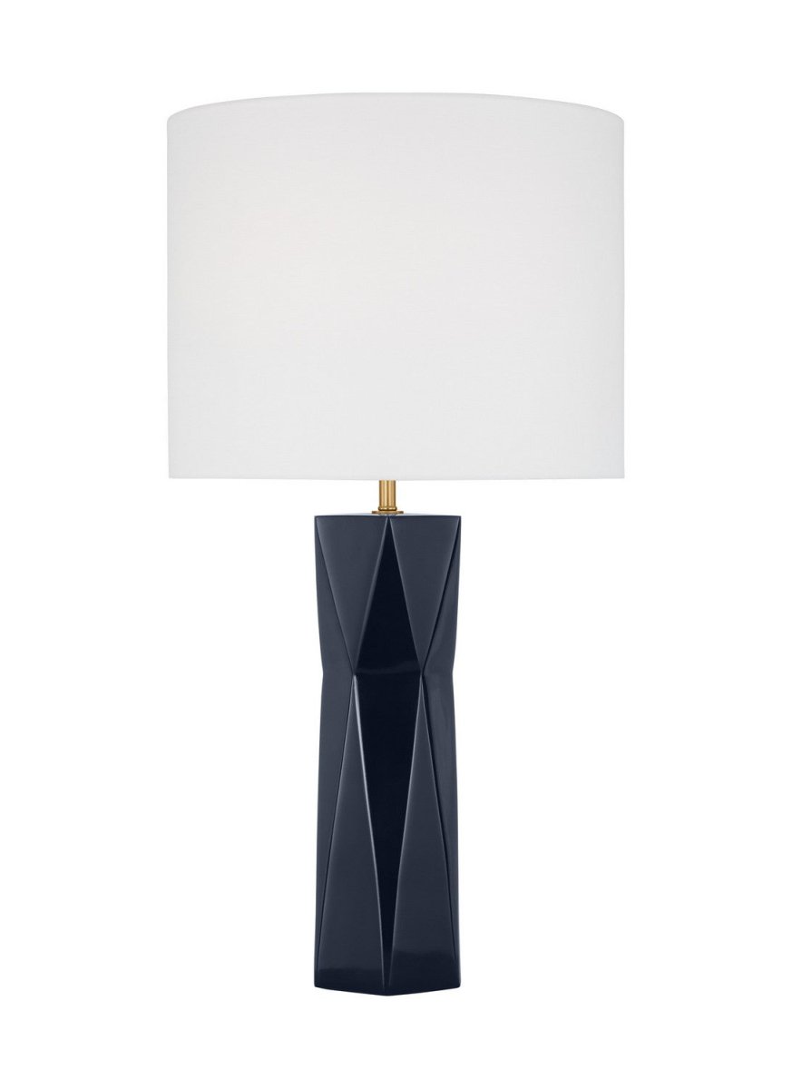 Lampe de table Fernwood - Bleu marine brillant by Visual Comfort Studio | Luminaires & cie