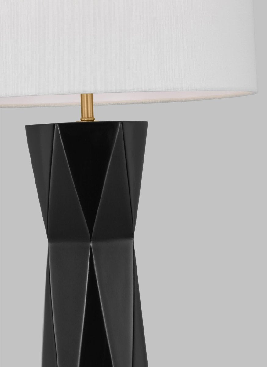 Lampe de table Fernwood - Blanc brillant by Visual Comfort Studio | Luminaires & cie