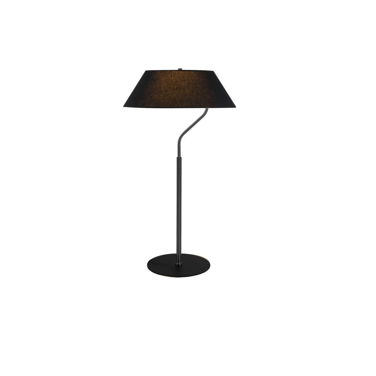 Lampe de table Geraldine Noir, Noir mat – Dainolite