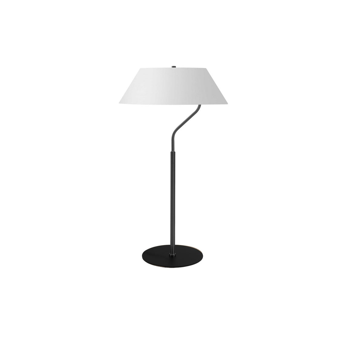 Lampe de table Geraldine Blanc, Noir mat – Dainolite