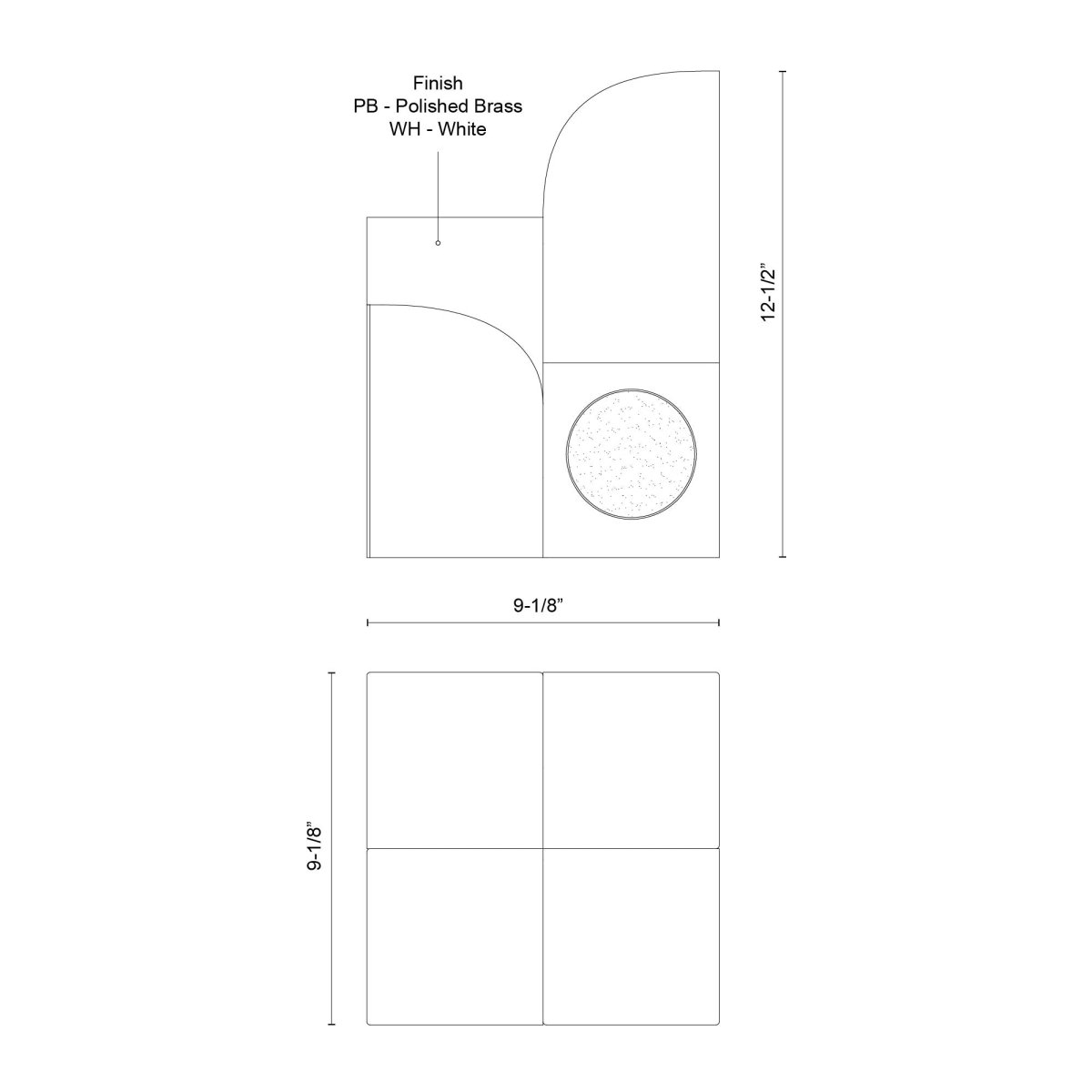 Lampe de table Gypsum - Laiton poli by Kuzco Lighting | Luminaires & cie