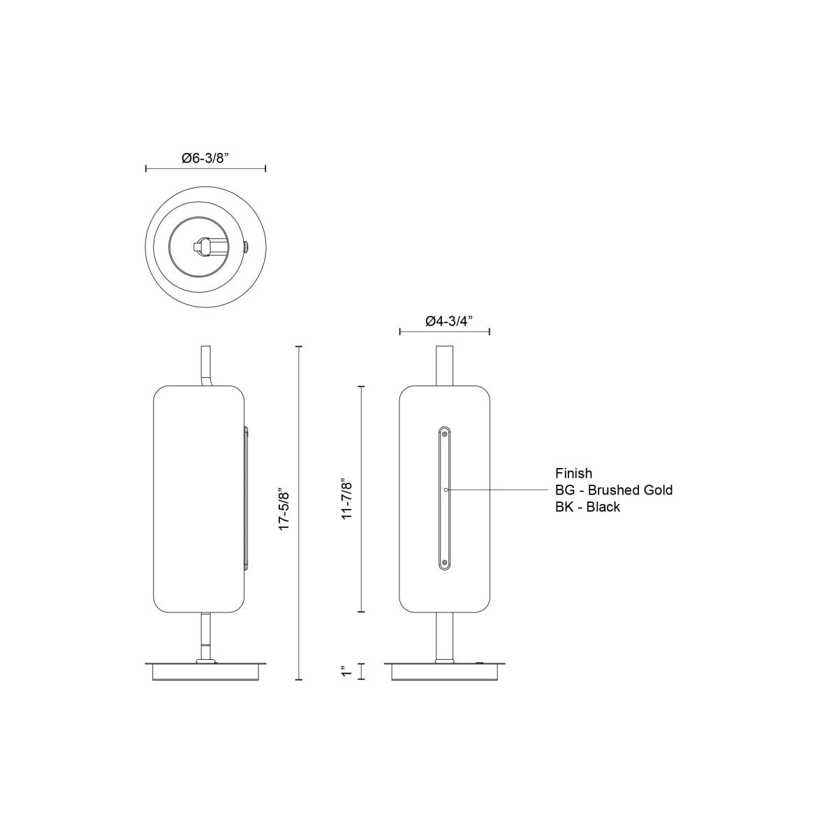 Lampe de table Hilo - Or brossé by Kuzco Lighting | Luminaires & cie