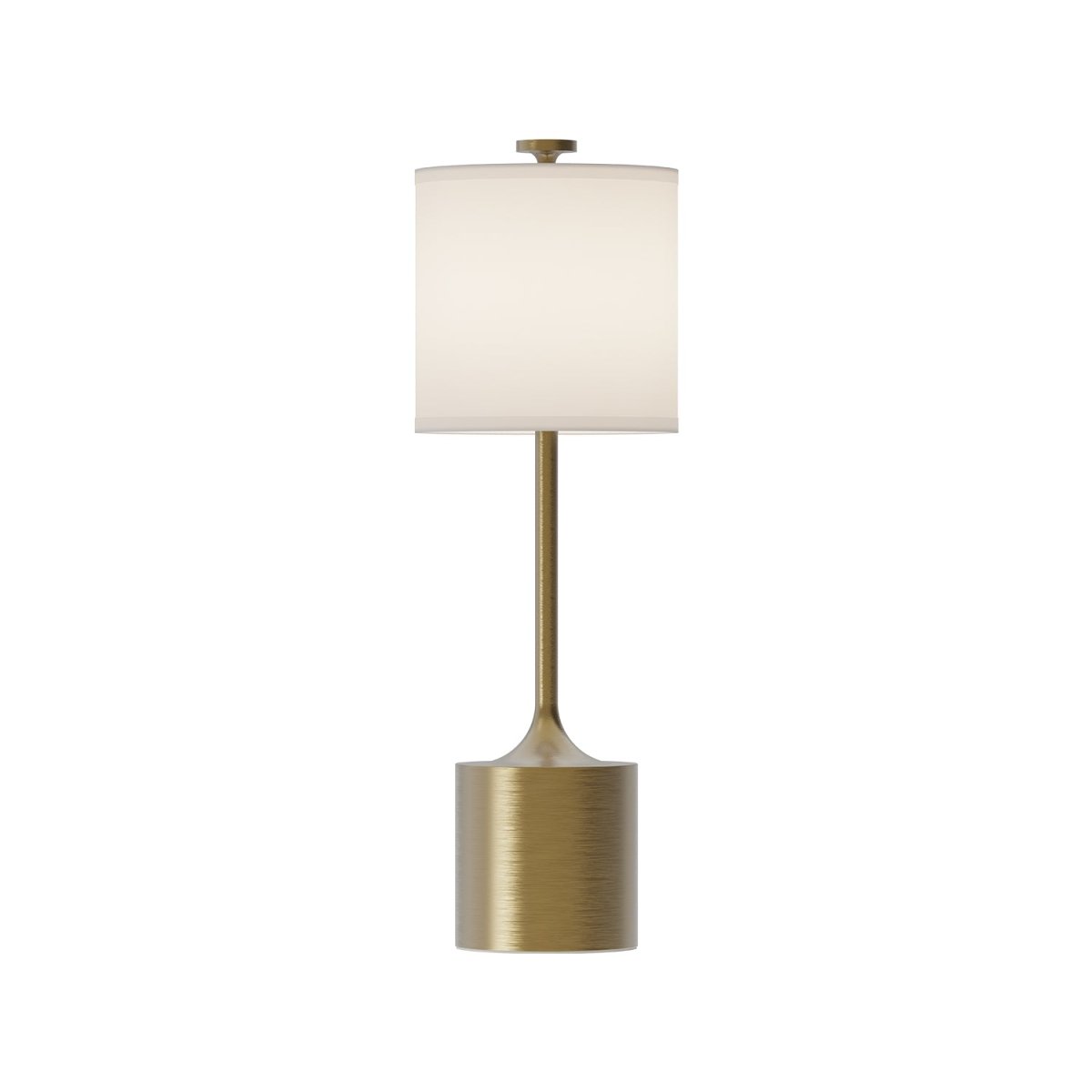 Lampe de table Issa - Lin d'or / ivoire brossé by Alora Lighting | Luminaires & cie