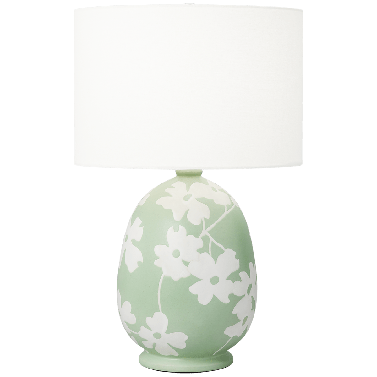 Lampe de table Lila - Vert semi - mat by Visual Comfort Studio | Luminaires & cie