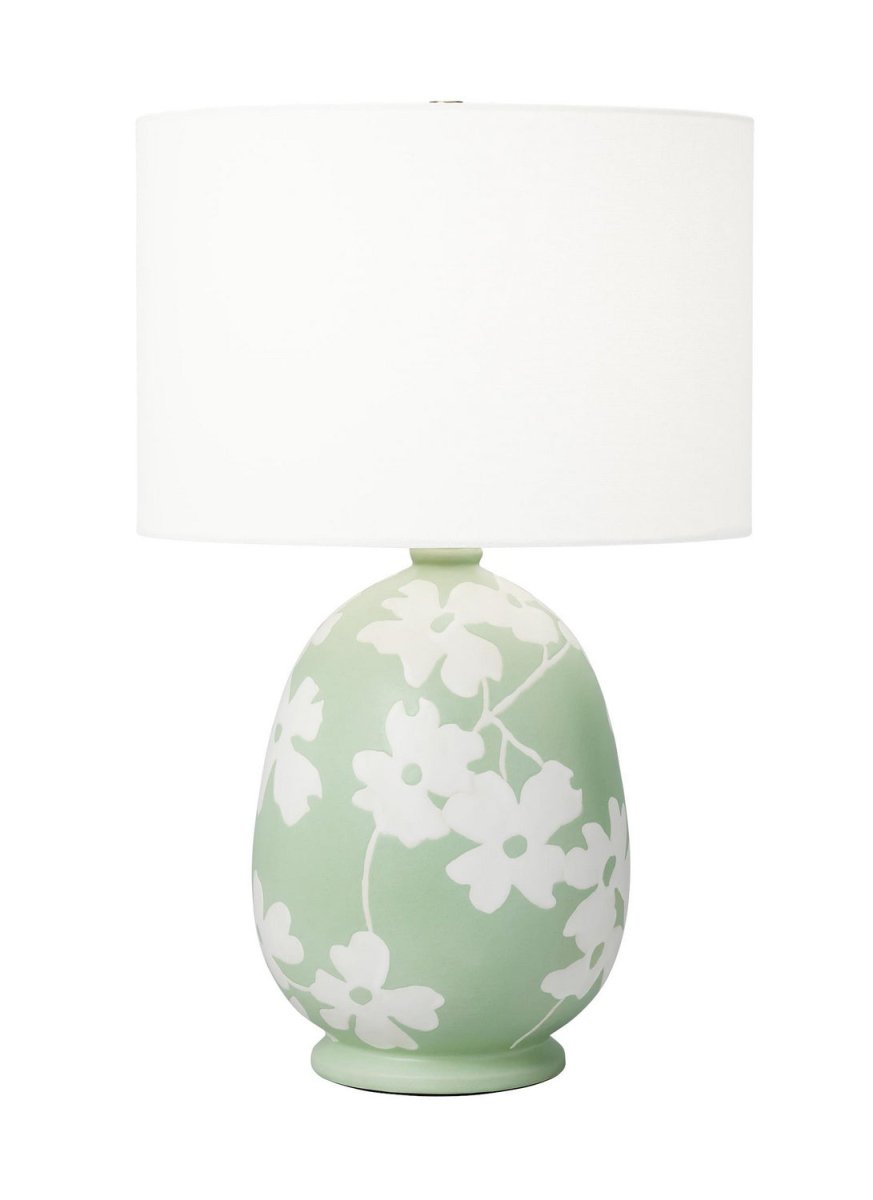 Lampe de table Lila - Vert semi-mat by Visual Comfort Studio | Luminaires & cie