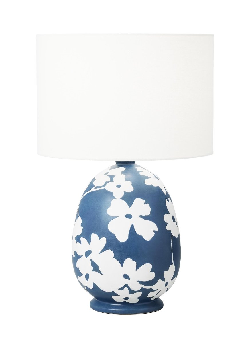Lampe de table Lila - Bleu marine semi - mat by Visual Comfort Studio | Luminaires & cie
