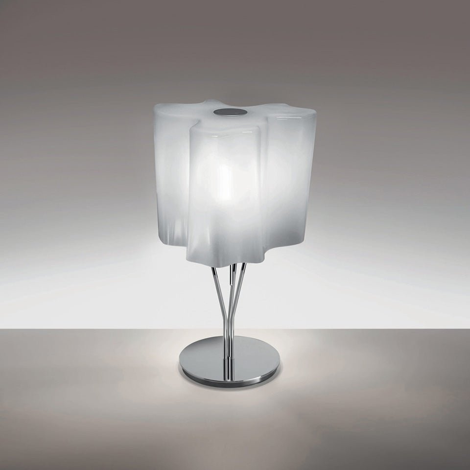 Lampe de table Logico - Mini Gris/Blanc by Artemide | Luminaires & cie