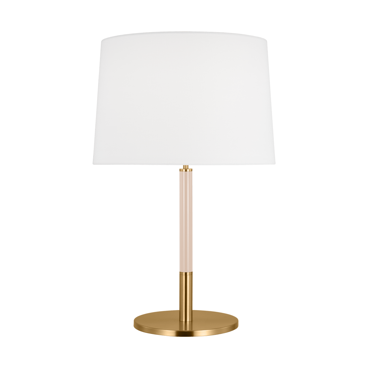 Lampe de table Monroe - Laiton brûlé et blush by Visual Comfort Studio | Luminaires & cie