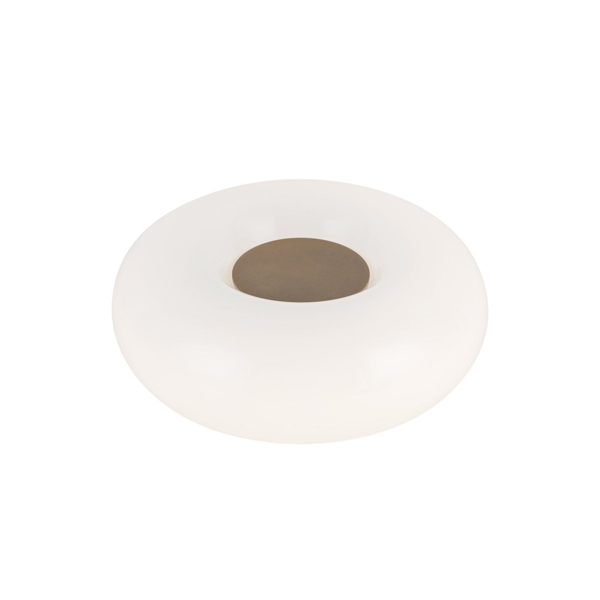 Lampe de table Nimbus - Laiton vintage / verre opal 8 3/4" by Kuzco Lighting | Luminaires & cie