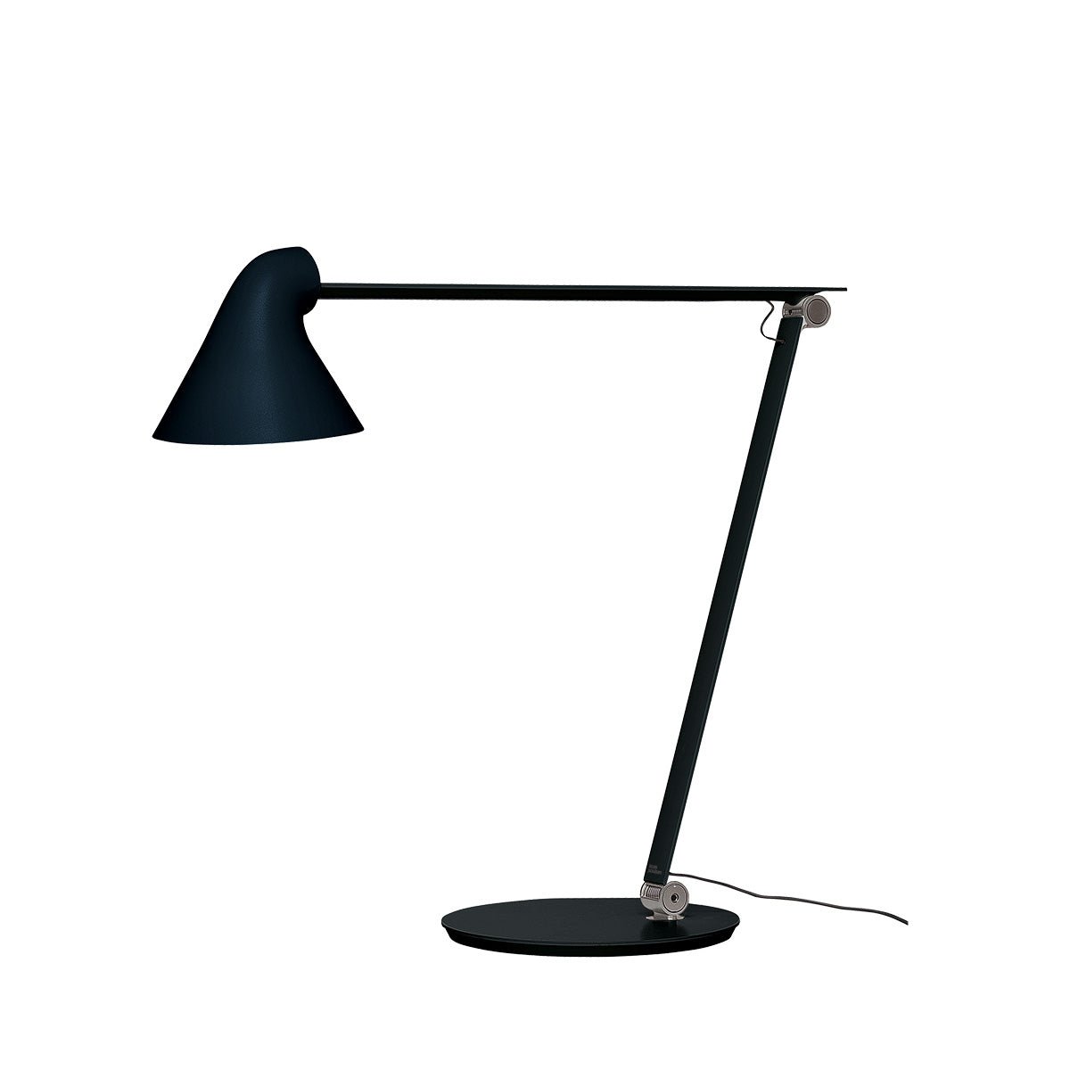Lampe de table NJP - Noir Avec Pied 2700K (Blanc Chaud) by Louis Poulsen | Luminaires & cie