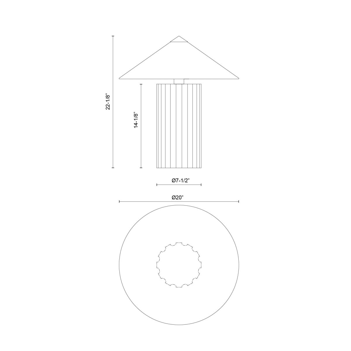 Lampe de table Ono - by Alora Lighting | Luminaires & cie