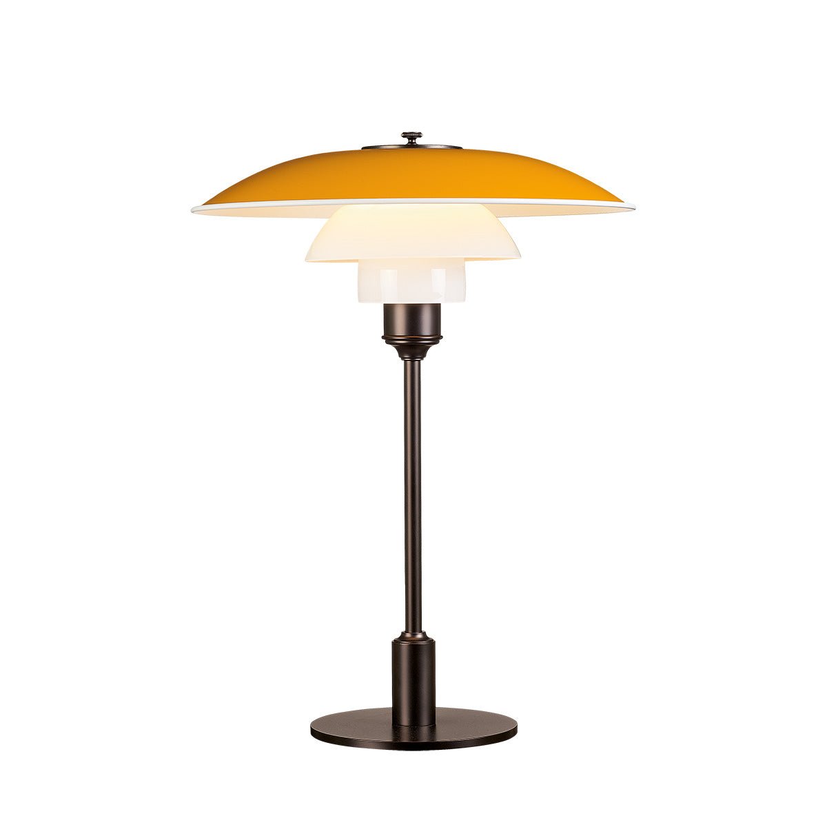Lampe de table PH 3½ - 2½ Colour - Jaune by Louis Poulsen | Luminaires & cie