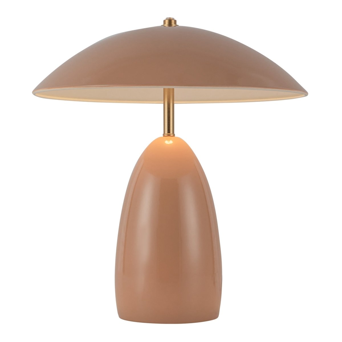 Lampe de table Poppy - Pêche 12" by Alora Lighting | Luminaires & cie