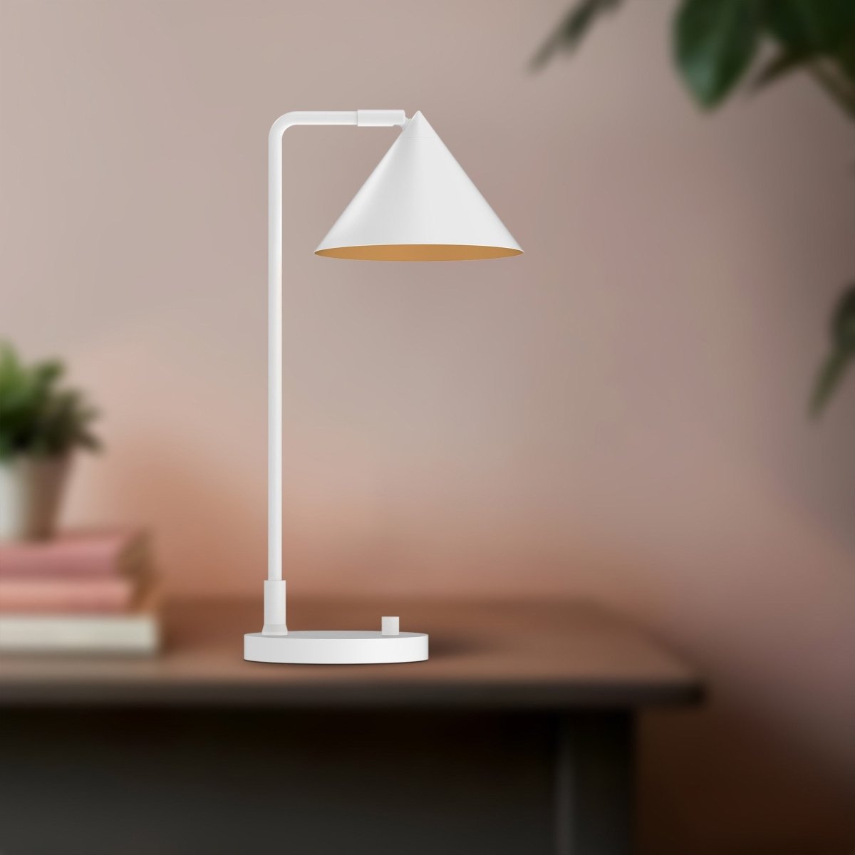 Lampe de table Remy - Blanc by Alora Lighting | Luminaires & cie