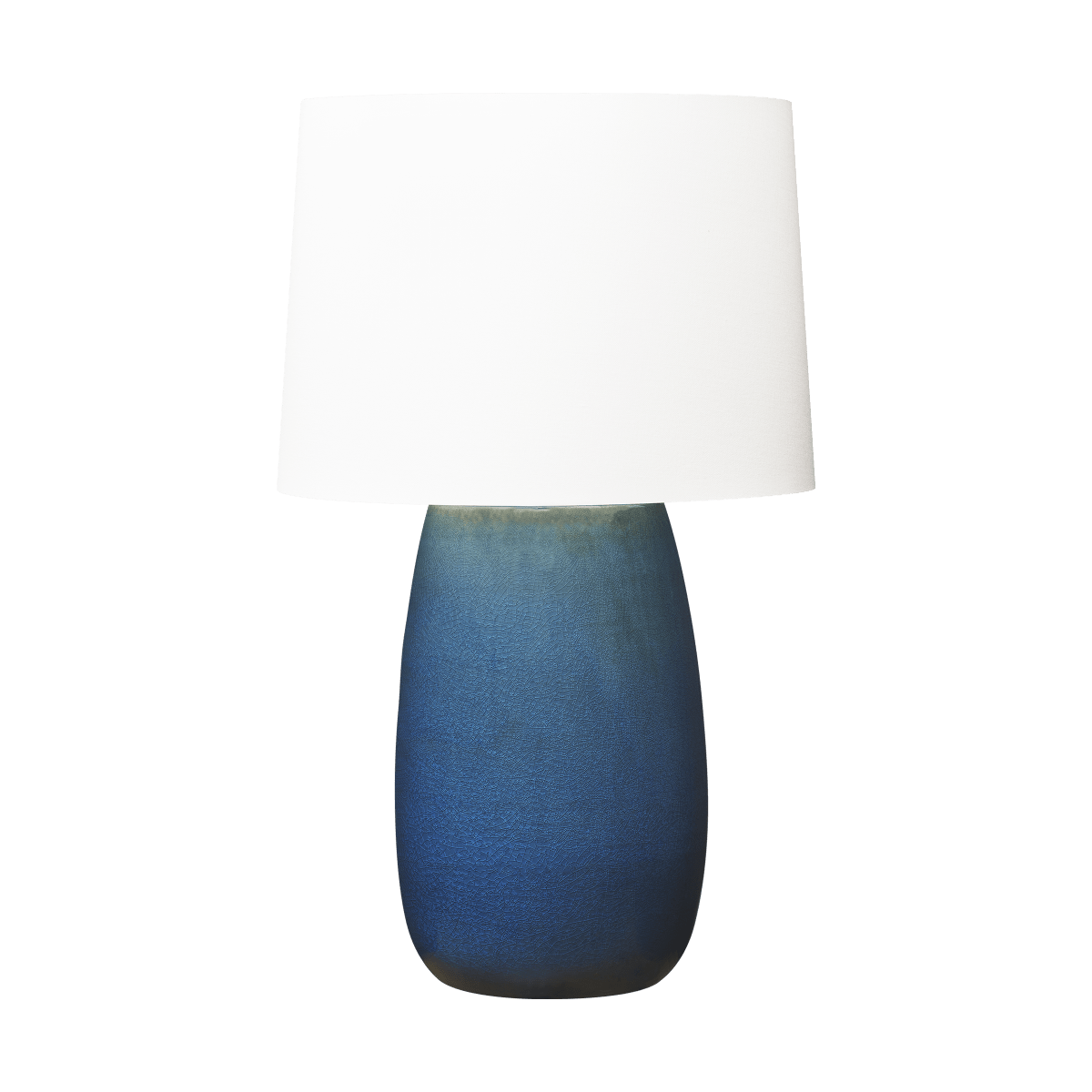 Lampe de table Roma - Crackle de l'océan profond by Visual Comfort Studio | Luminaires & cie