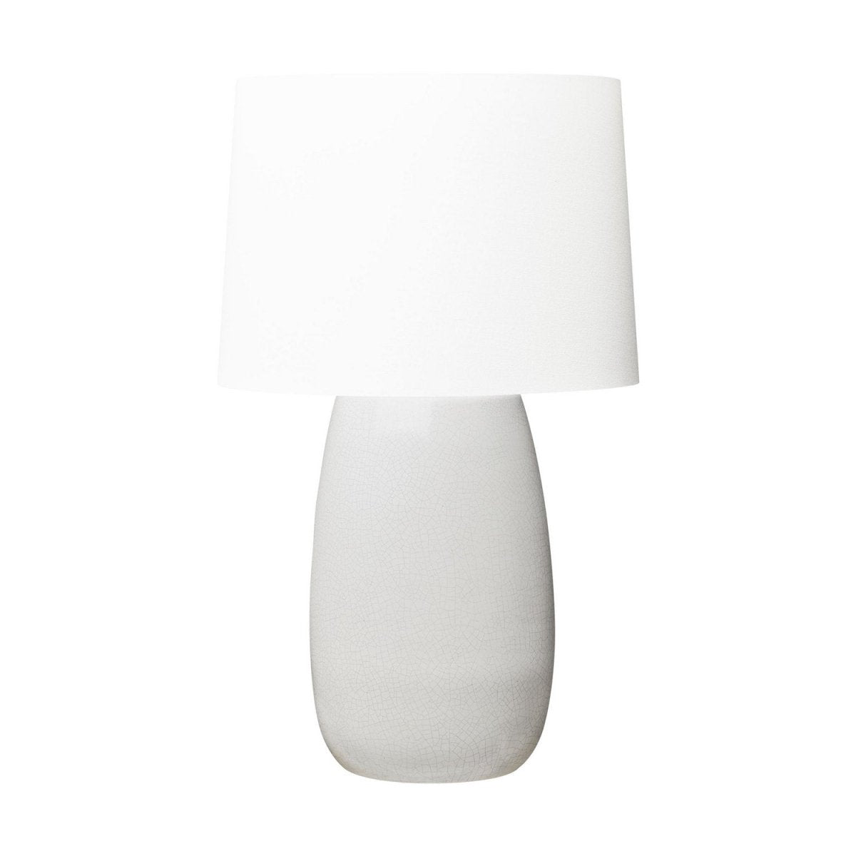 Lampe de table Roma - Verre craquelé blanc by Visual Comfort Studio | Luminaires & cie
