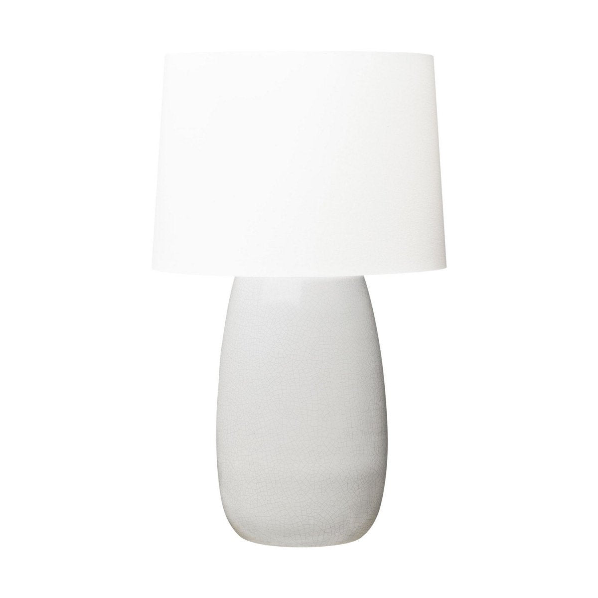 Lampe de table Roma - Verre craquelé blanc by Visual Comfort Studio | Luminaires & cie