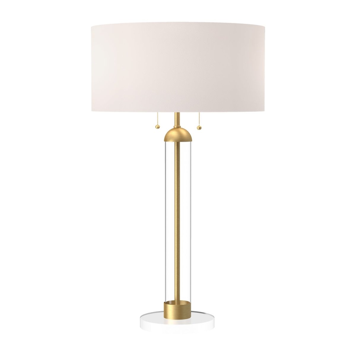 Lampe de table Sasha - Brackaged Gold / White Linn by Alora Lighting | Luminaires & cie
