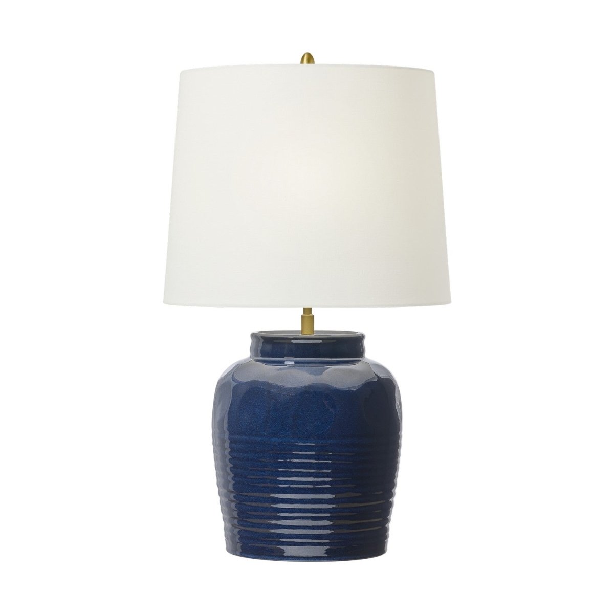 Lampe de table Selena - Mélange bleu brun by Visual Comfort Studio | Luminaires & cie