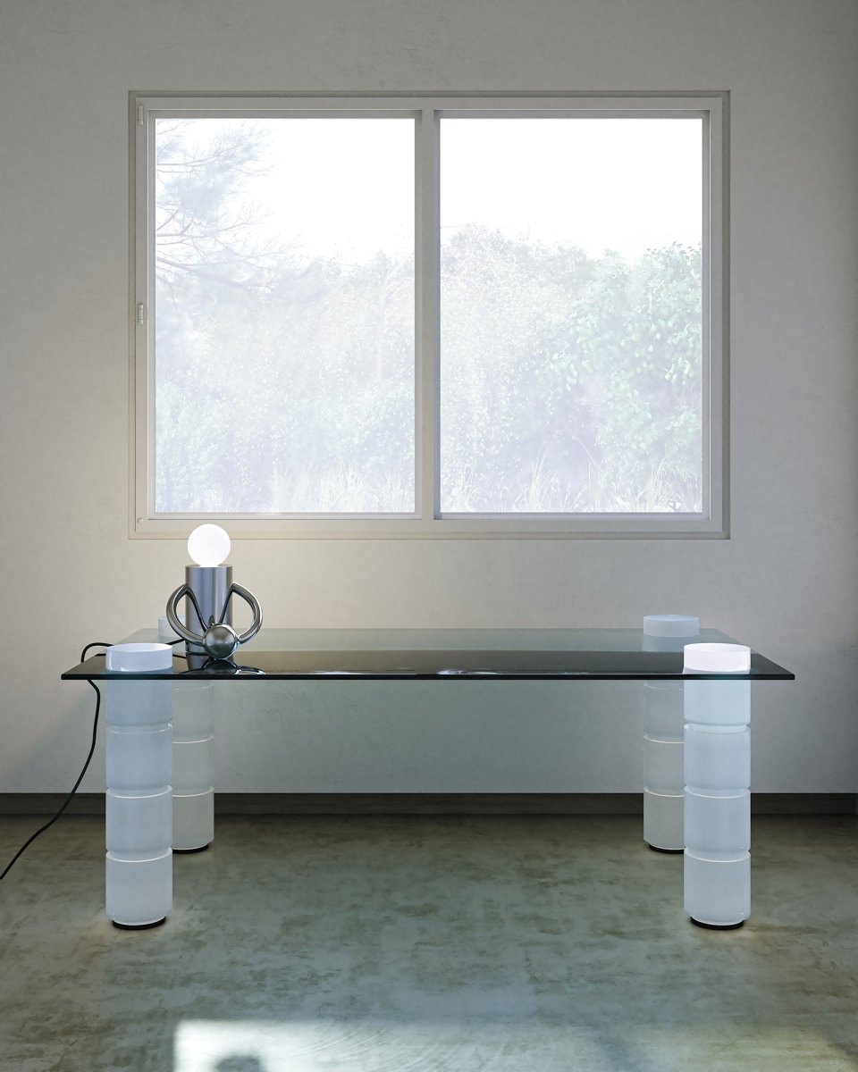 Lampe de table Septum - Chrome by Kuzco Lighting | Luminaires & cie