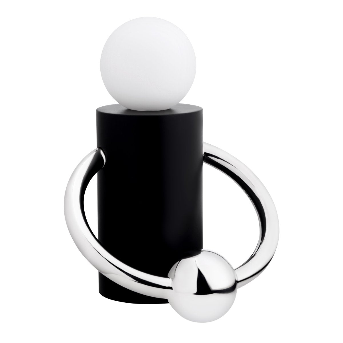 Lampe de table Septum - Noir mat / chrome by Kuzco Lighting | Luminaires & cie