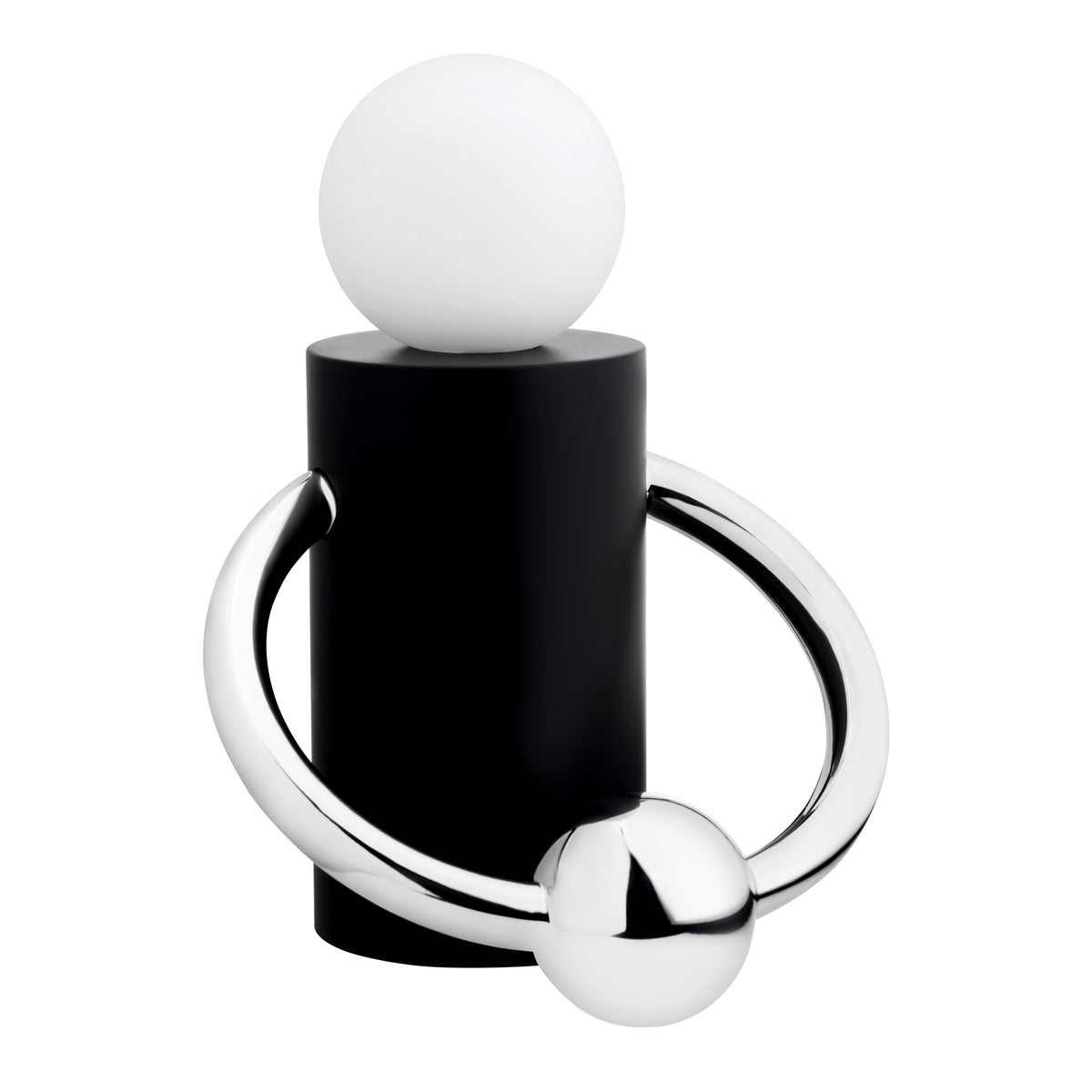 Lampe de table Septum Noir mat / Chrome – vue 3