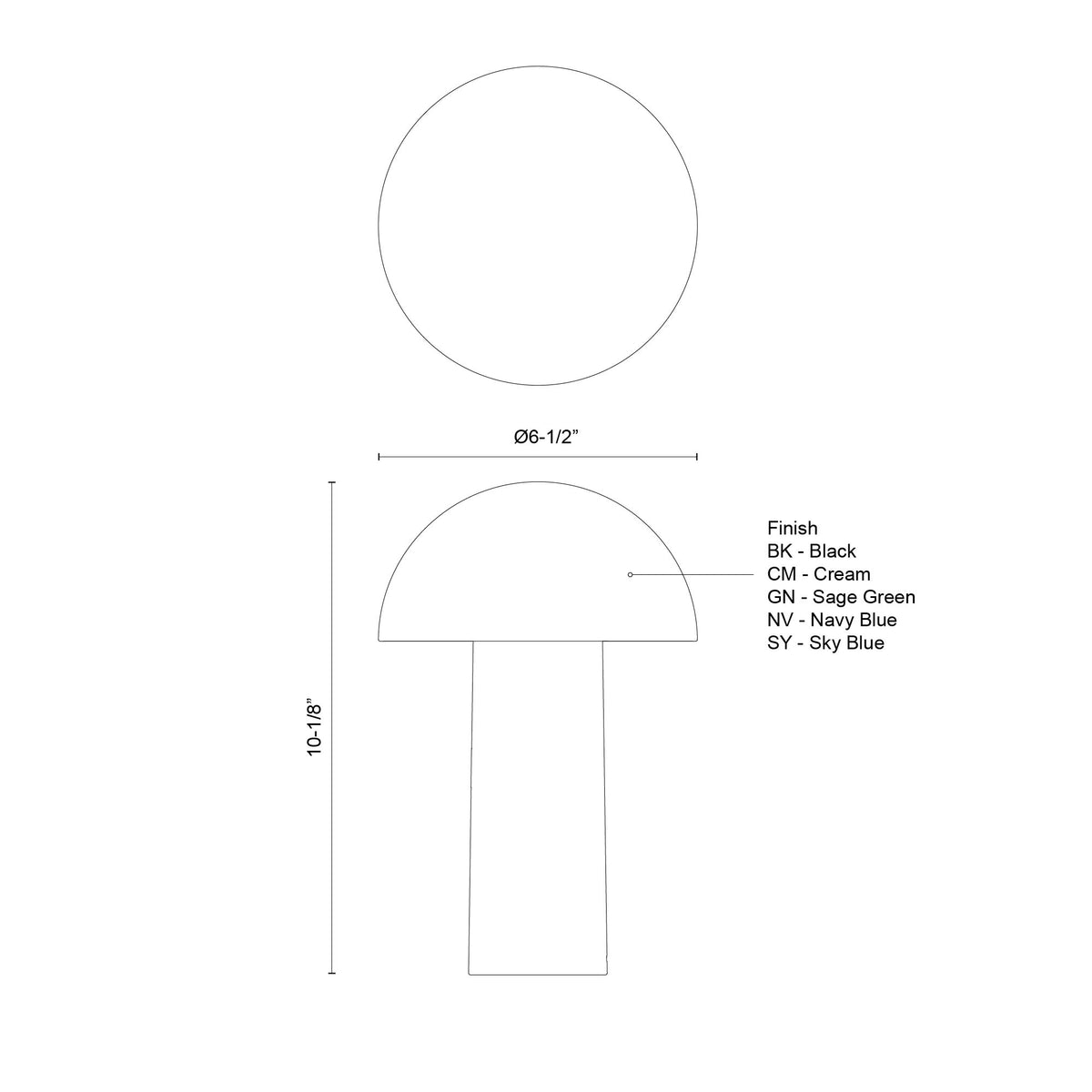 Lampe portable Setas Noir – vue 4