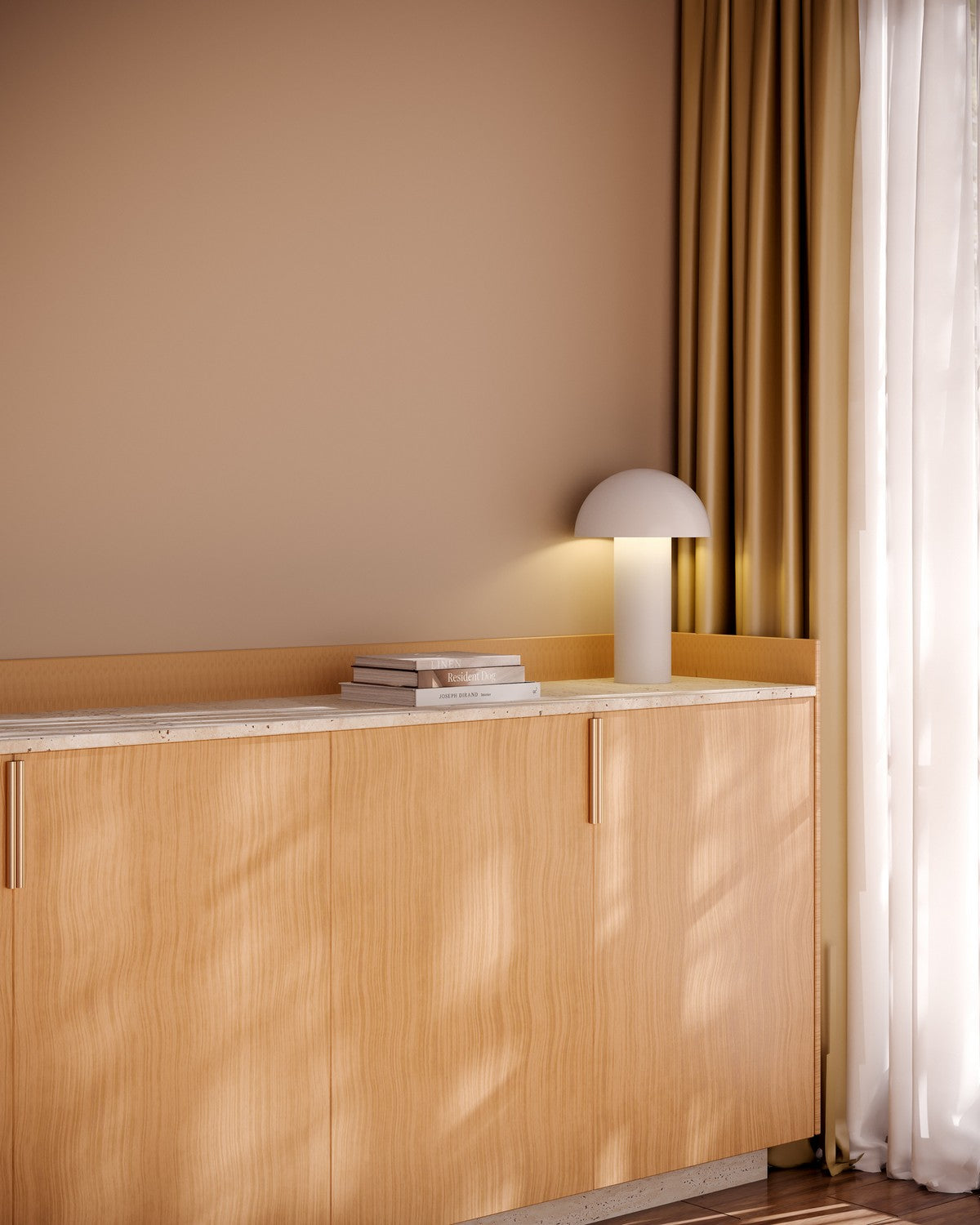 Lampe portable Setas Crème – vue 4