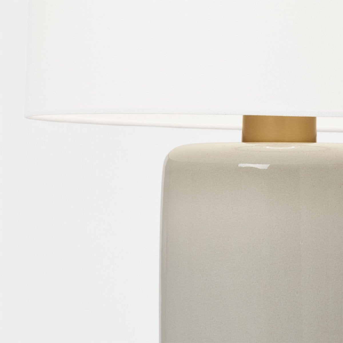 Lampe de table Shanghai - Gris nacré by Visual Comfort Studio | Luminaires & cie