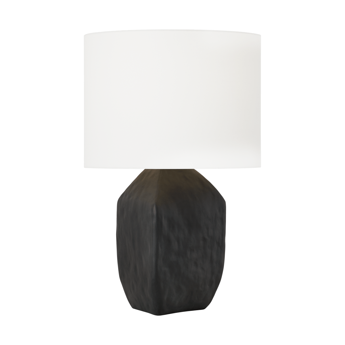 Lampe de table Sybert - Céramique noire rugueuse by Visual Comfort Studio | Luminaires & cie