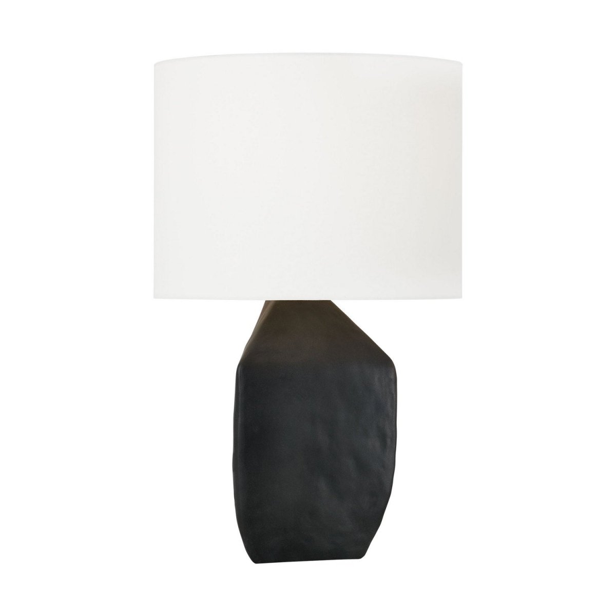 Lampe de table Sybert - Céramique noire rugueuse by Visual Comfort Studio | Luminaires & cie