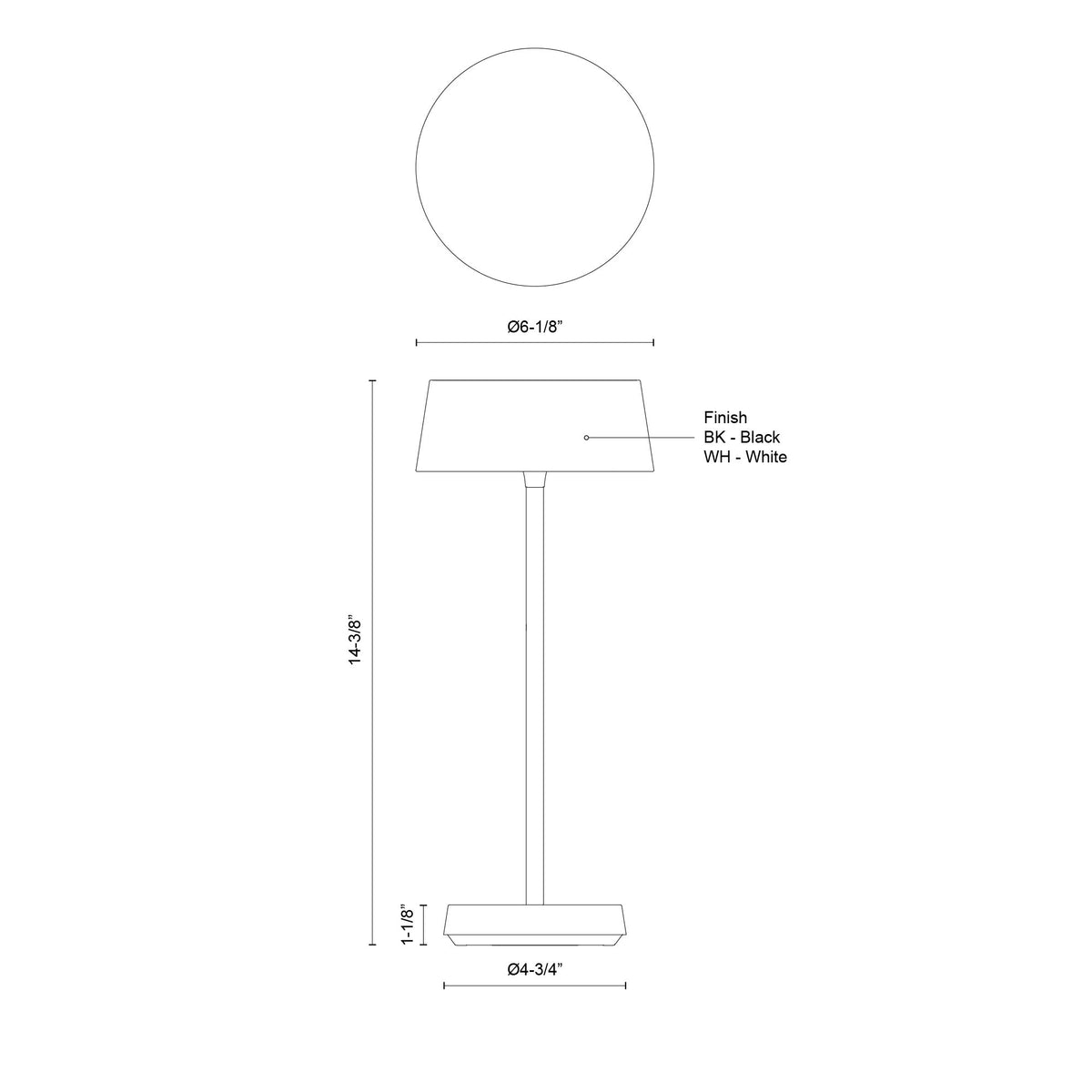 Lampe portable Tindra Noir – vue 4
