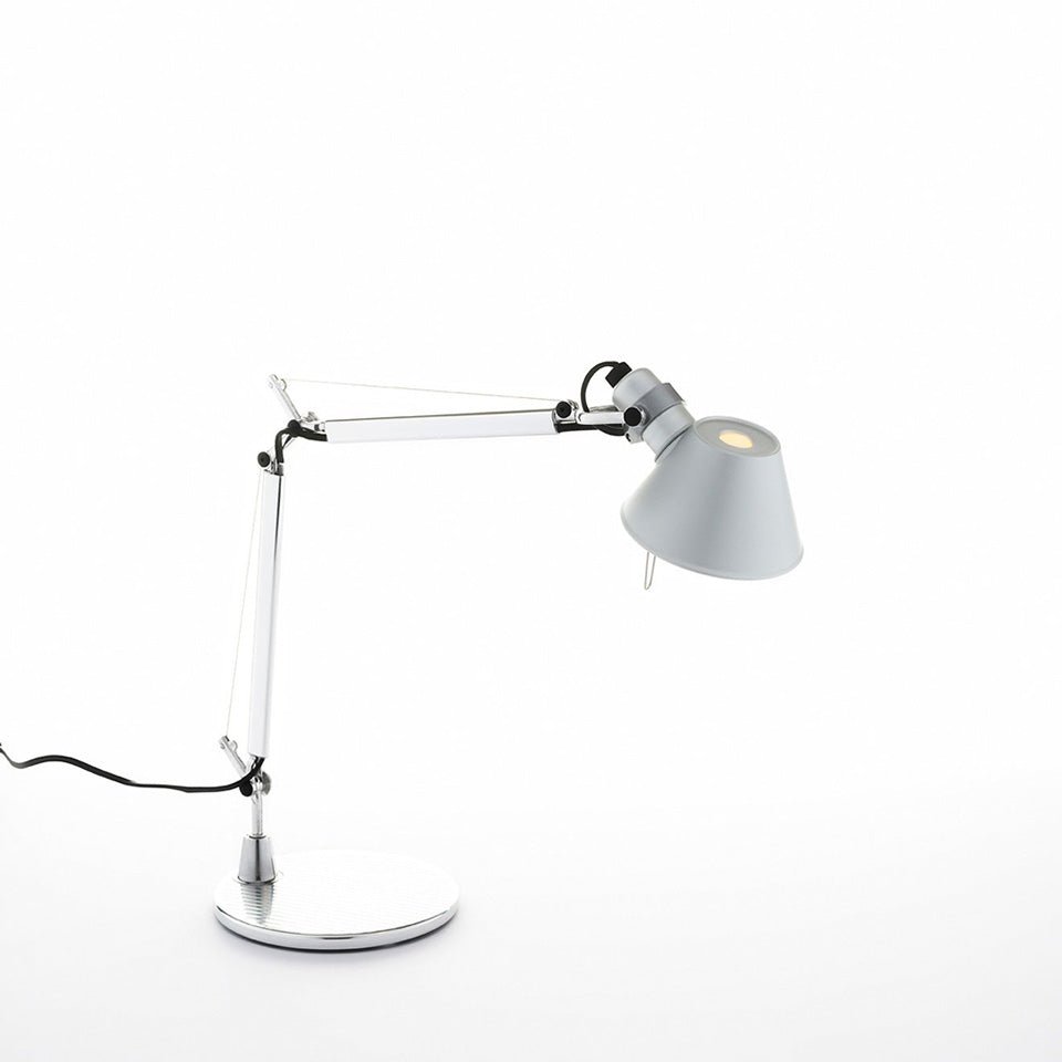 Lampe de table Tolomeo - Micro / avec Base Aluminium 1 x 60W / G16.5 / E12 by Artemide | Luminaires & cie
