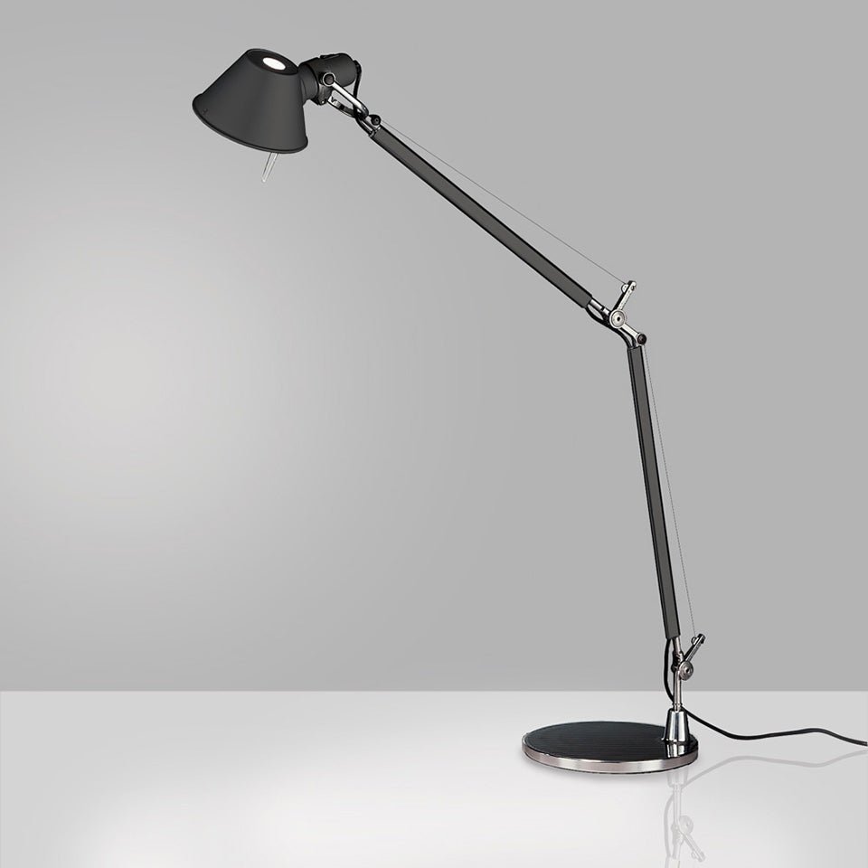 Lampe de table Tolomeo - Classique / avec Base Noir 1 x 100W Medium E26 / A - 15 by Artemide | Luminaires & cie
