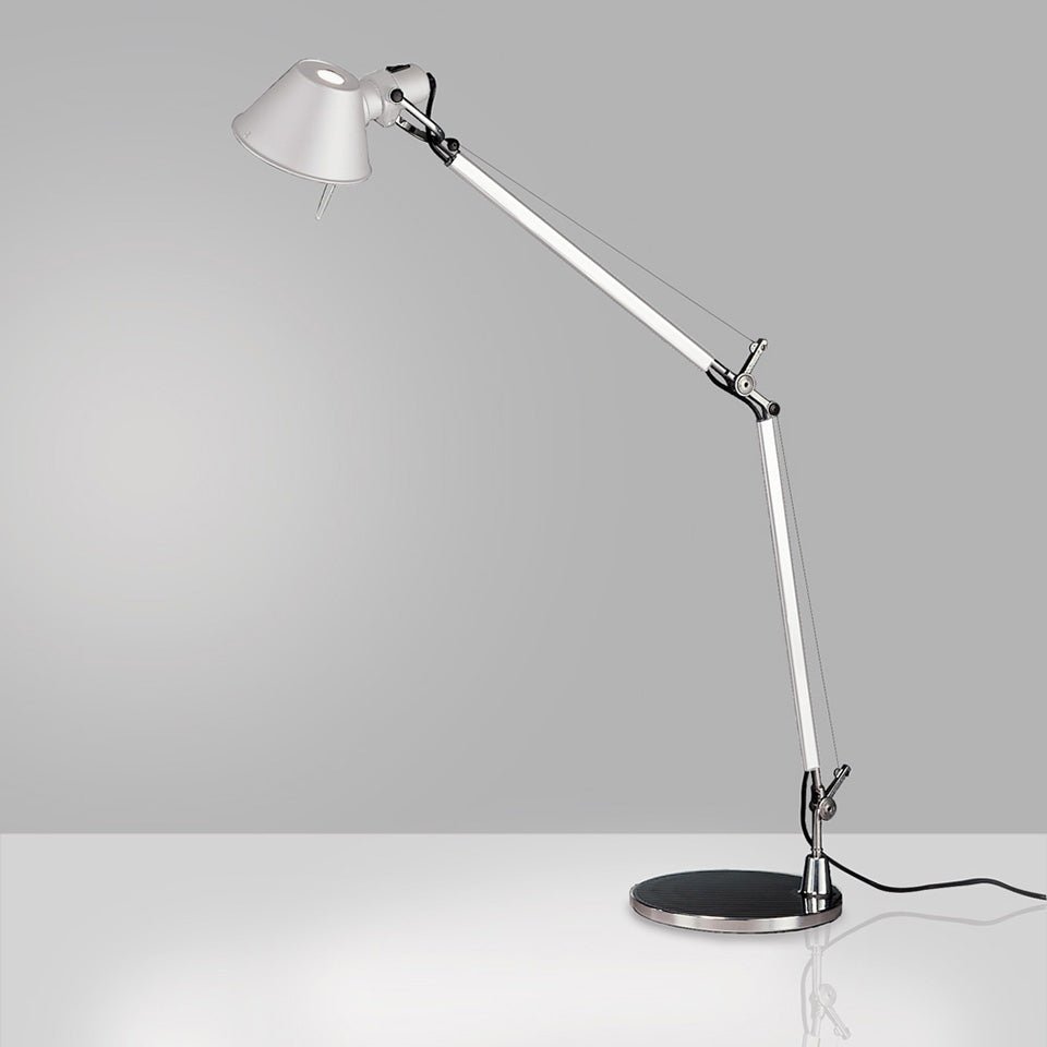 Lampe de table Tolomeo - Classique / avec Base Blanc 1 x 100W Medium E26 / A - 15 by Artemide | Luminaires & cie