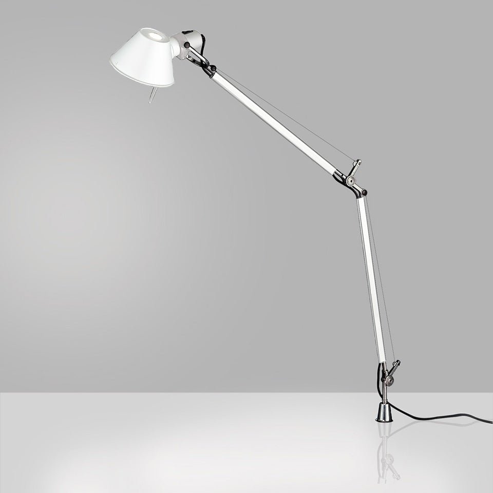 Lampe de table Tolomeo - Classique / intégré Blanc 1 x 100W Medium E26 / A - 15 by Artemide | Luminaires & cie