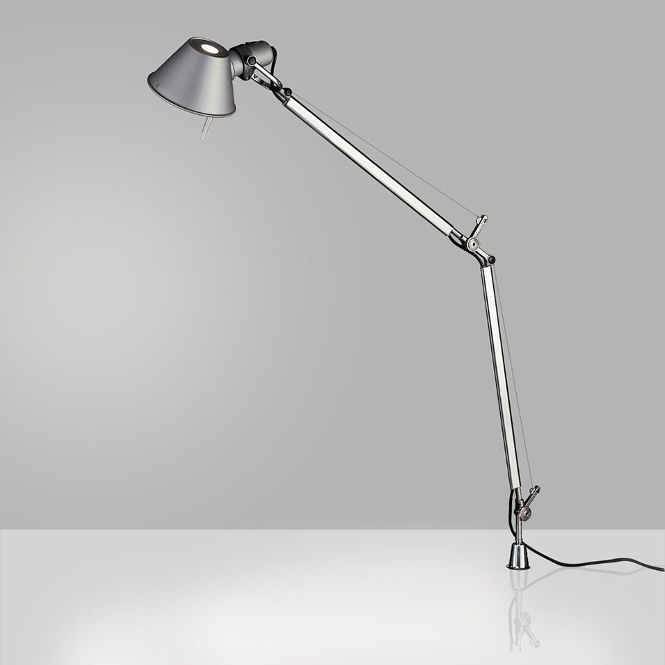 Lampe de table Tolomeo - Classique / intégré Aluminium DEL / 10W / 3000°K / Dimmable sur la tête by Artemide | Luminaires & cie