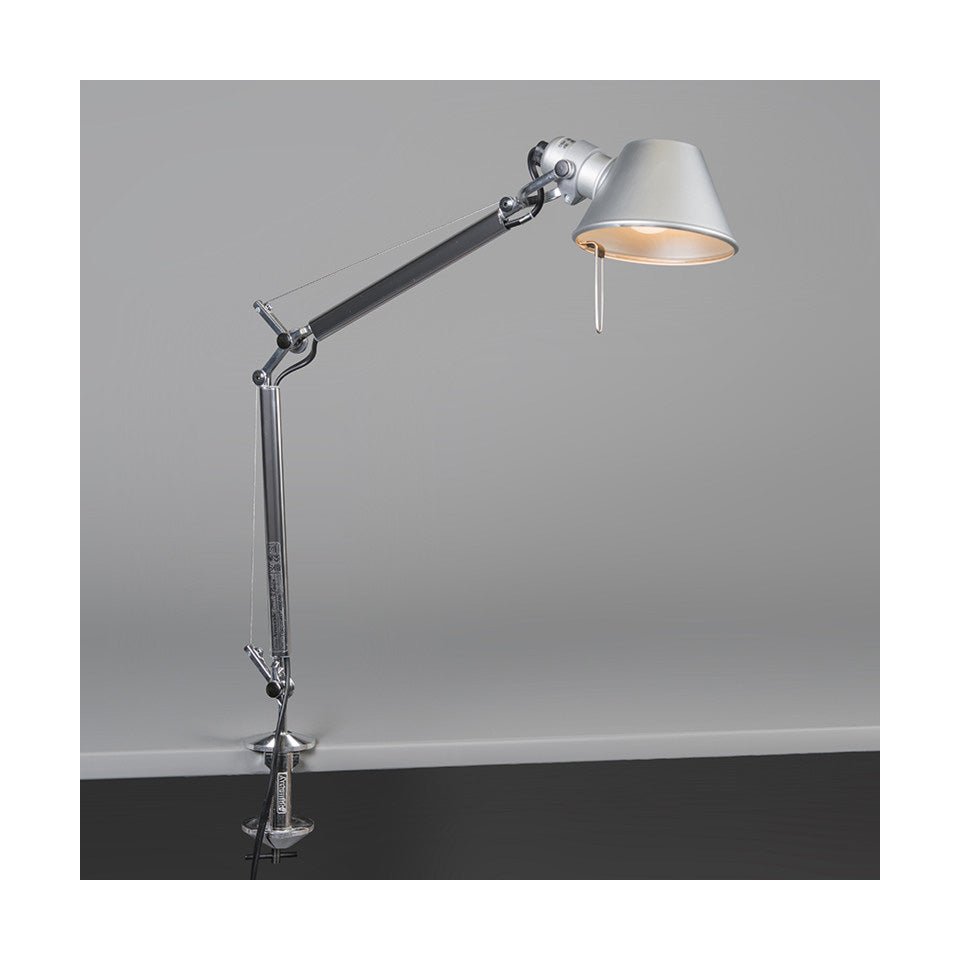 Lampe de table Tolomeo - Micro / avec Pince Aluminium 1 x 60W / G16.5 / E12 by Artemide | Luminaires & cie