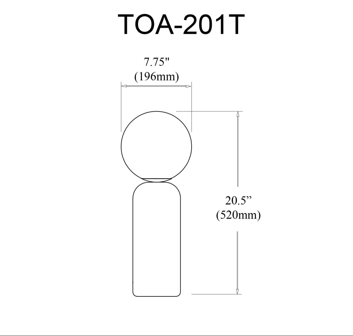 Lampe de table Toria - by Dainolite | Luminaires & cie